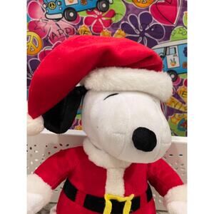 Hallmark Snoopy Christmas Santa Suit 14" Plush Doll